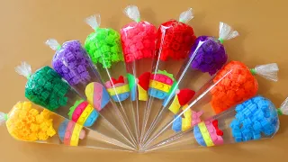 Making D-Block Slime with Piping Bags! Most Satisfying Slime Video★ASMR★#ASMR #PipingBags