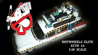 Ghostbusters Hotwheels Elite 1:18 ECTO 1A Unboxing / Review