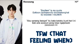 (Sub Indo) ENHYPEN - TFW (That Feeling When) lyrics