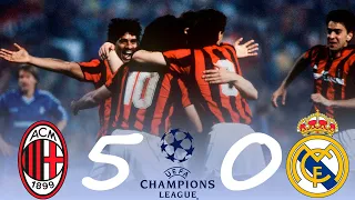 [SEMIFINAL] MILAN 5 - 0 REAL MADRID CHAMPIONS LEAGUE 1989 MELHORES MOMENTOS / HIGHLIGHTS