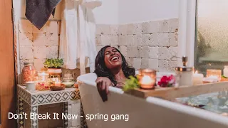 Don't Break It Now - spring gang