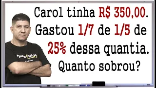 PROBLEMA DE MATEMÁTICA COM FRAÇÃO #15 - Prof Robson Liers - Mathematicamente