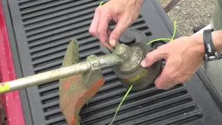 Stihl Line Trimmer- How to Quickly Exchange the Head in 20 seconds.