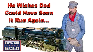 Repairing a 1946 Lionel 2020 Turbine For Fallen Modelers Son.