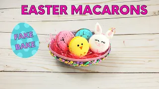 🐰How To Make FAUX FRENCH MACARONS - Easter Fake Bake Tutorial