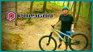 Riding a Dirt Jumper Down MTB Trails?! 2021 Polygon Trid