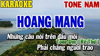 Karaoke Hoang Mang Tone Nam Rê Thứ ( Dm ) | Karaoke Beat | 84