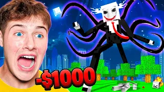 SCREAM = LOSE $1000 (minecraft scariest maps)