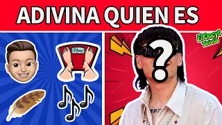 Adivina el Cantante con Emojis 🎙️🤪🗣️ Especial Música / Peso Pluma / Bad Bunny / Karol G