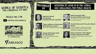 Pre-Congress EPI2021 - Situation of COVID-19 in the world and challenges for public health