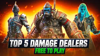 MY TOP 5 DAMAGE DEALERS USED! FULLY FREE TO PLAY! Raid: Shadow Legends