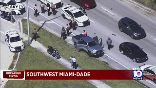 Subject taken into custody after police pursuit in Miami-Dade