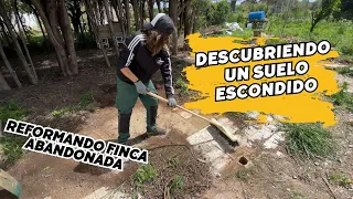 🧐Descubro el suelo de baldosas de la FINCA. Mirad el ANTES Y el DESPUÉS del PASILLO DE CUENTO Vlog90