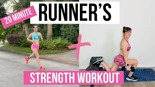 20-Minute STRENGTH WORKOUT for RUNNERS- Become Stronger & Faster!