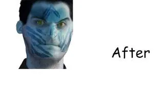 Na'vi face (Avatar) done in After Effects