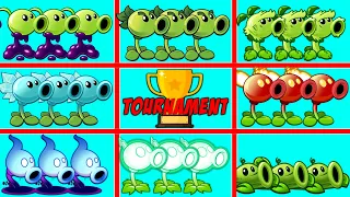 PvZ 2 Tournament - 8 Best PEA Plants - Who Will Win? - Plant vs Plant.