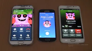 Angry Luntik Incoming call&Outgoing call at the Same Time Samsung  S4 mini Android 11+Note 2+Note 1