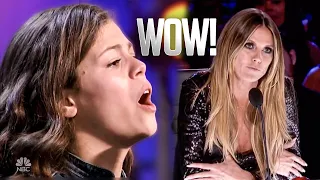 13-Year-Old Singer Gets Golden Buzzer After Touching Audition Gives Judges Chills! | AGT🇺🇸