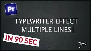 How to make Typewriter Effect "Multiple Lines" | Premiere Pro