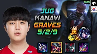 카나비 정글 그레이브즈 템트리 룬 선혈 기발 - Kanavi Graves Jungle vs Sejuani - 롤 KR 12.23