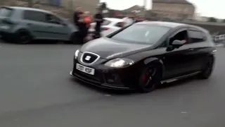 Seat Leon Cupra pop & bangs