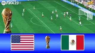 USA vs MEXICO | FIFA WORLD CUP FINAL - FULL MATCH | FIFA 23 NEXT GEN | PC GAMEPLAY 4K