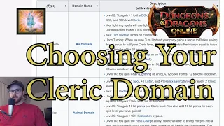 Choosing Your Cleric Domain