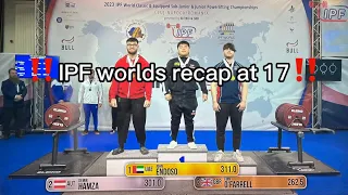 IPF worlds 2023 recap at 17 years old 657.5kg total‼️‼️