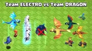 Electro Family Vs Dragon Family | Clash of Clans