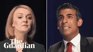 Conservative party hustings: Rishi Sunak and Liz Truss go head to head – watch live