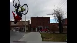 MTB 26" Backflip at the skate park