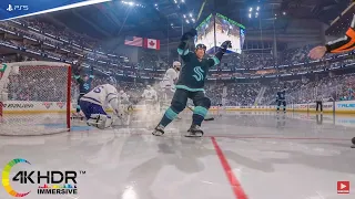 Kraken Go Krazy! Seattle Kraken vs Toronto Maple Leafs 4K! NHL 22 PS5 Gameplay