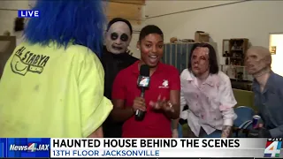 Behind the scenes look at a local haunted house
