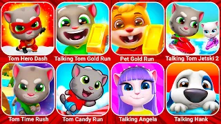 Talking Tom Jetski, Talking Tom Candy Run, Pet Gold Run, Tom Gold Run, Talking Tom Time Rush...