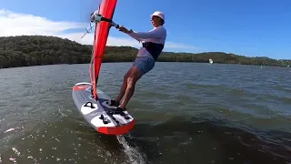 How to Gybe a Severne Alien 125lt Windfoil on a RedWing 1400 Foil and a 6m Foil Glide.