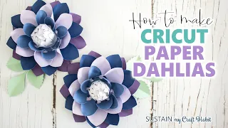 Cricut Paper Flowers  Dahlia Assembly Instructions