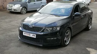 Сплиттер от RIEGER для Skoda Octavia 3 A7 RS (примерка)