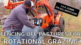 WATCH THIS BEFORE YOU BUY A BAD BOY TRACTOR | Farm Family Fences off Pasture Land For Livestock