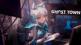 Ghost Town | Layton x Neoni | Nightcore | 8D Audio | KEN