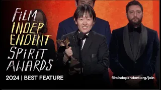 PAST LIVES wins BEST FEATURE at the 2024 Film Independent Spirit Awards