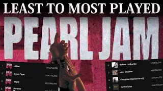 All PEARL JAM Songs LEAST TO MOST PLAYS [2022]