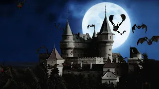 Halloween VJ Loop - Haunted Castle Spooky Background Animation