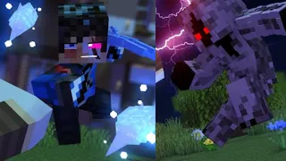 "Black And Blue" SashaMT Animations Full Series #1-2 | Rain & JeffVix A Minecraft Music Video