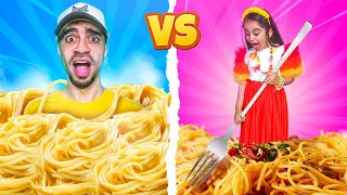تحدي السباغيتي بعجلة الحظ الغامضة 🍝 Mystery Wheel of Spaghetti Challenge