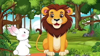 The lion king  | The jungle story| A Tale of Jungle Bravery | Brave Rabbit Outsmarts Lion | Animals