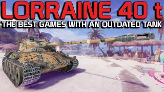 Lorraine 40 t best games with an outdated tank | World of Tanks