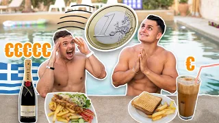 MÜNZE bestimmt wer DAS TEUERSTE und BILLIGSTE in GRIECHENLAND ESSEN MUSS mit @FitnessOskar