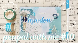 penpal with me | cloud theme | blue theme