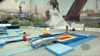 VALCARCEL Juan (COL) - 2018 Trampoline Worlds, St. Petersburg (RUS) - Qualification Double Mini R2