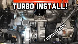 Installing a turbo on my 1994 Honda Accord! Turbo f22b2 94 Accord! Plus making a custom Bash Bar!